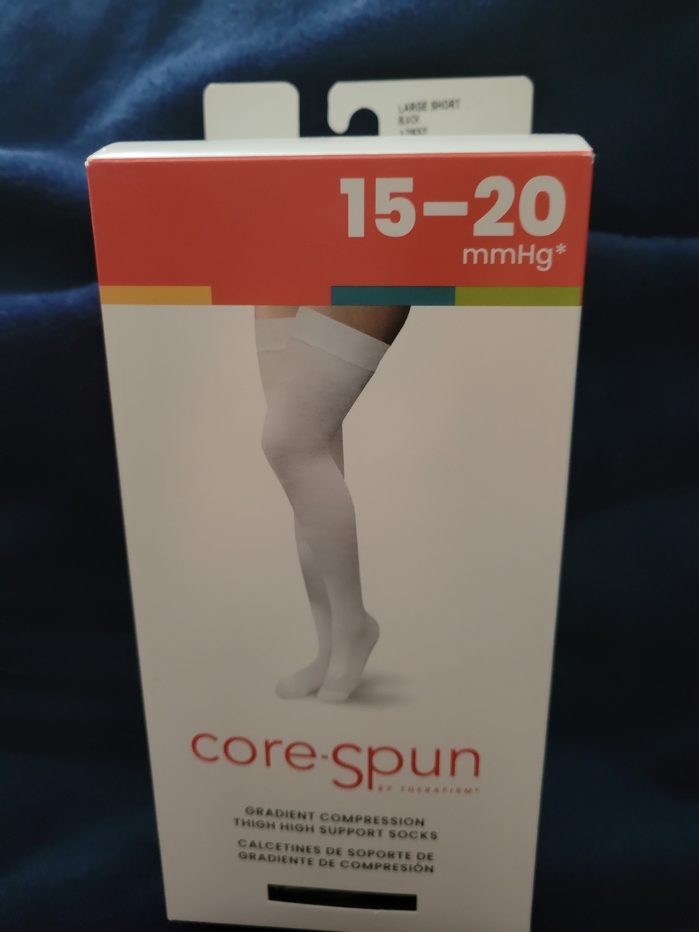 Men’s Thigh High Support Socks - Black (15-20 mmHg)